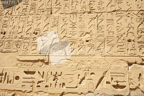 Image of Egyptian hieroglyphs