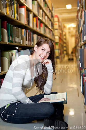 Image of Mixed race ollege student