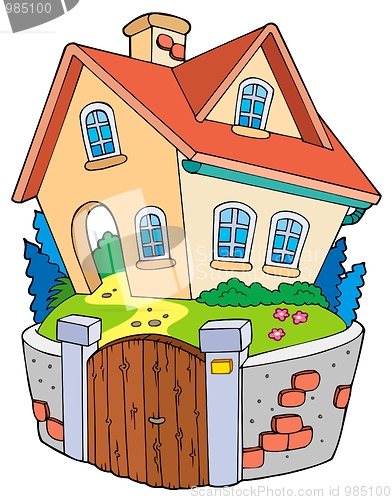 Image of Cartoon family house