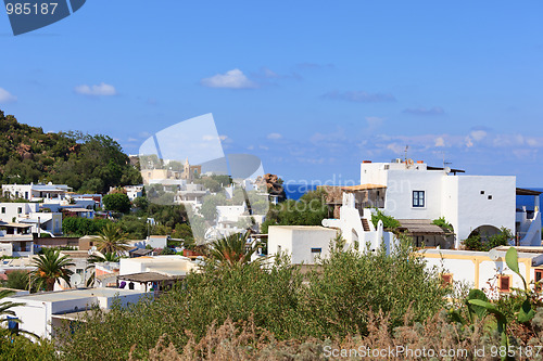 Image of Town with white houses