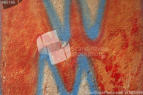Image of Blood red graffiti