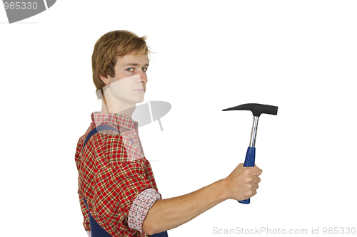 Image of Carpenter with Hammer