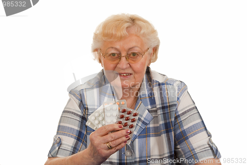 Image of Holding pills