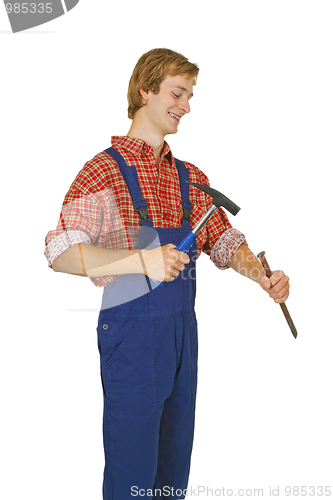 Image of Carpenter with Hammer
