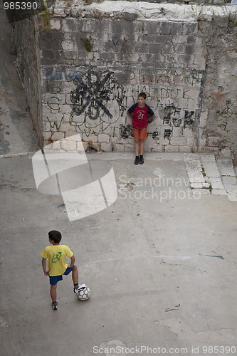 Image of Soccer in the street
