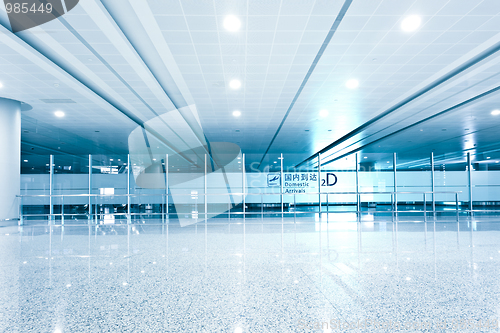 Image of walkway of airport