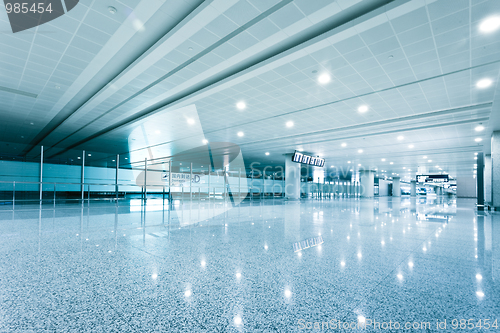 Image of walkway of airport