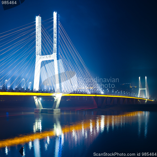 Image of bridge night