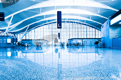 Image of walkway of airport