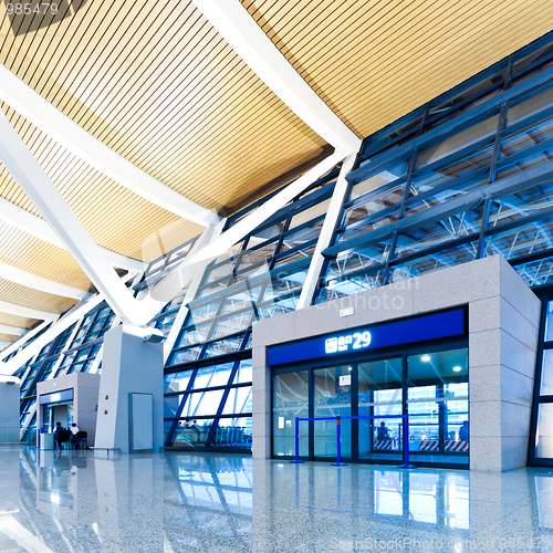 Image of walkway of airport