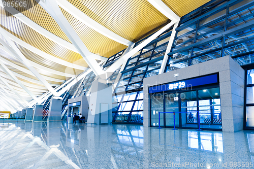 Image of walkway of airport