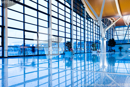 Image of walkway of airport