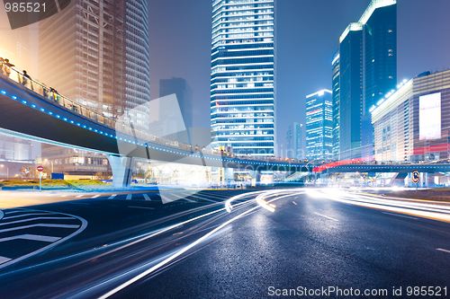 Image of light trails