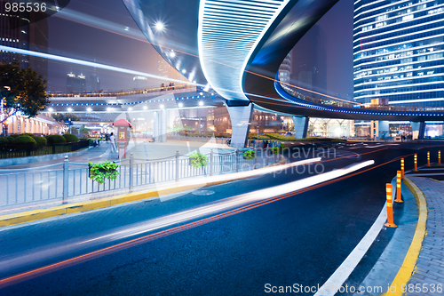 Image of light trails