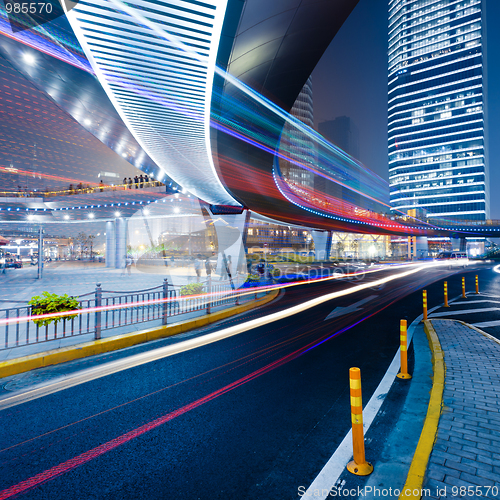 Image of light trails