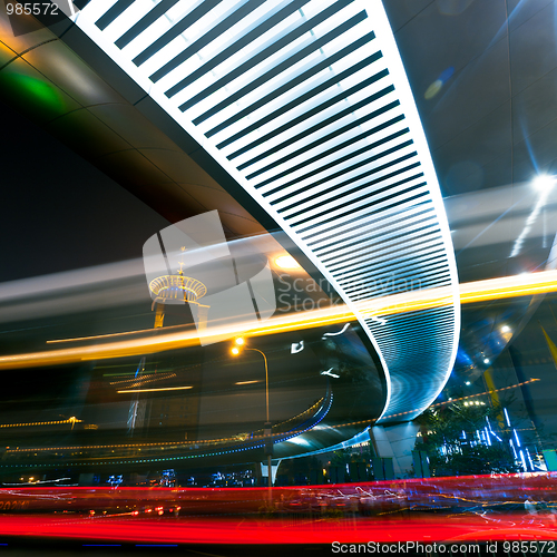 Image of light trails