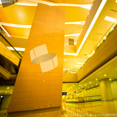 Image of walkway of airport