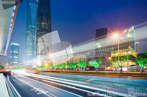 Image of light trails