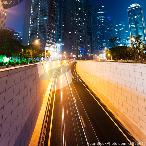 Image of light trails