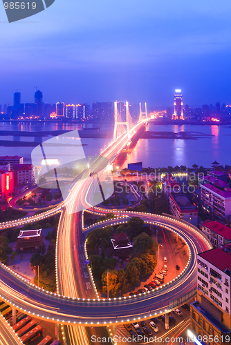 Image of night view of city