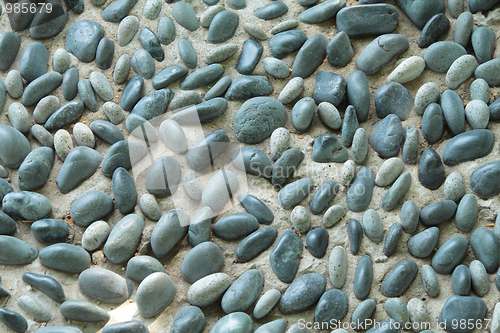 Image of abstract background with round peeble stones