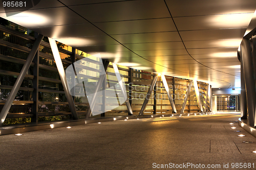 Image of modern flyover at night 