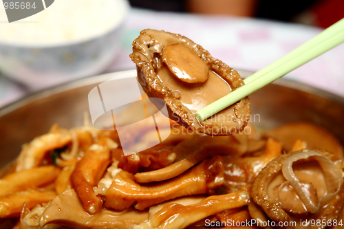 Image of cooked abalone, home made