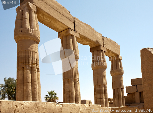 Image of columns of Karnak Temple, Egypt, Luxor