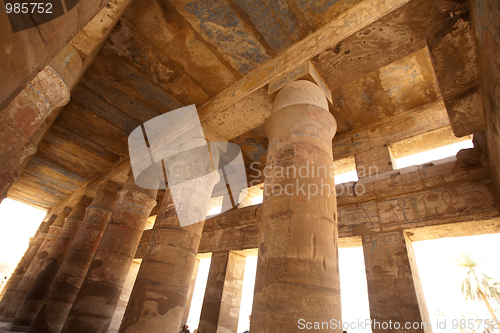 Image of columns of Karnak Temple, Egypt, Luxor