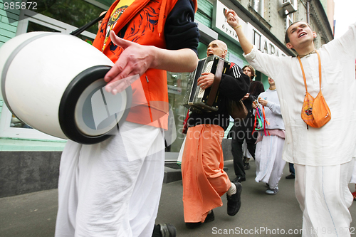 Image of Hare Krishna followers