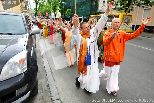 Image of Hare Krishna followers