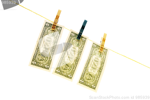 Image of Dollars on the wire