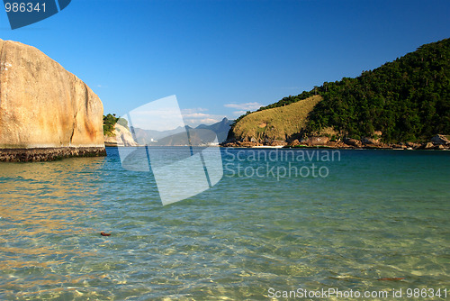 Image of Crystalline sea beach in Niteroi, Rio de Janeiro, Brazil