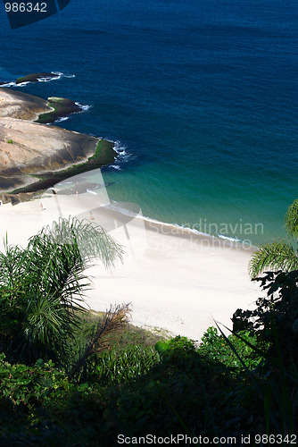 Image of Tranquil Beach view in Niteroi, Rio de Janeiro, Brazil
