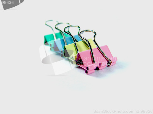 Image of Colored binding clip
