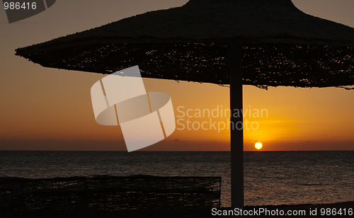 Image of sunrise on beach