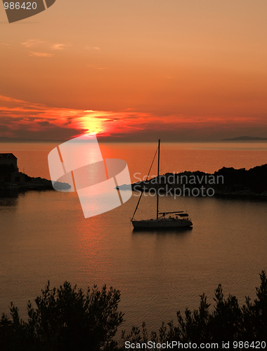 Image of sunset seascape