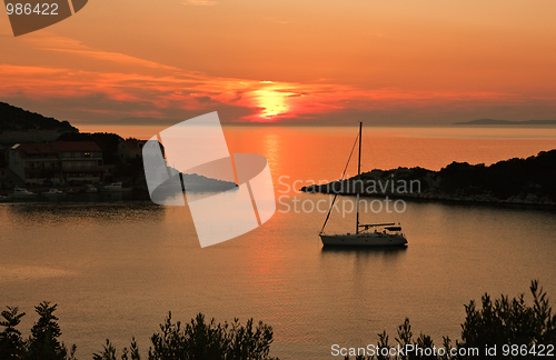 Image of sunset seascape