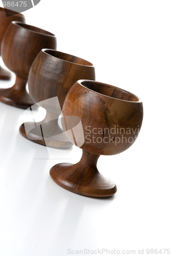 Image of Wooden cups