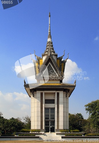Image of The memorial stupa of the Choeung Ek Killing Fields, Cambodia