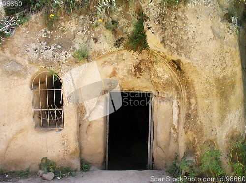 Image of Entrance to cave house, Cappadocia, Turkey