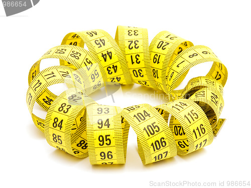 Image of Yellow measuring tape 