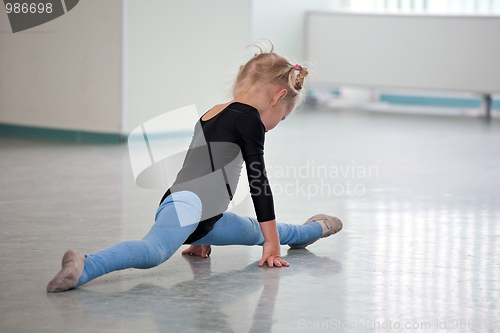 Image of little gymnast girl 