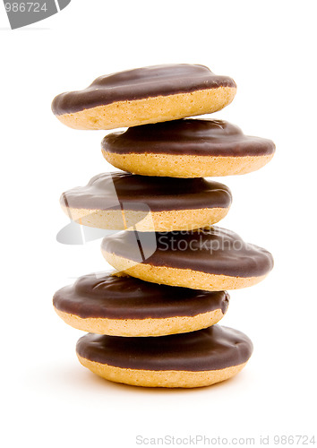 Image of Round chocolate cookies 