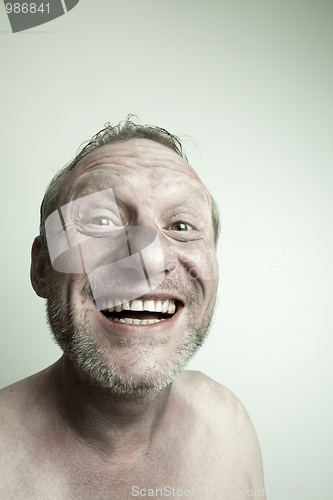 Image of Expressive man doing a funny face