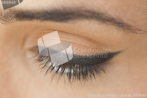 Image of Close up of eye make up