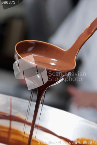 Image of Pouring chocolate