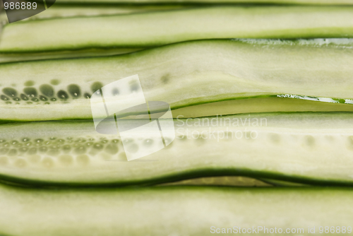 Image of Sliced cucumber