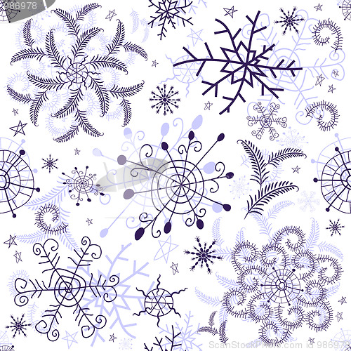 Image of Seamless white christmas pattern