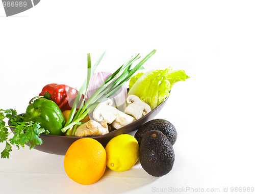 Image of assorted vegetables and fruits